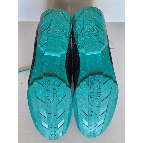 John Fluevog Orbit Teal Blue Wingtip Brogue Sneaker Shoes Sz 12 Retro-Futurism main image 5